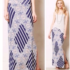 Anthropologie Maeve Paisley Maxi Skirt